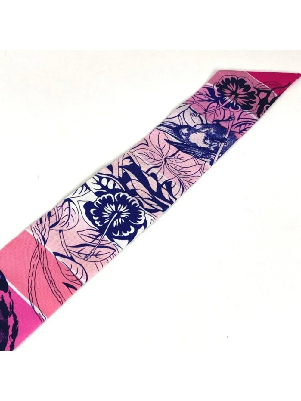Hermes Scarf Twilly Tiri Silk Multicolor - Picture 4 of 9